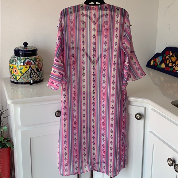 Grace & Emma Southwest print Kimono - Picture 2 of 13